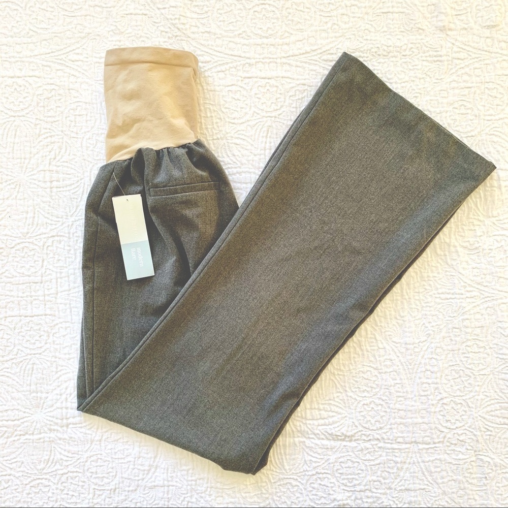 MOTHERHOOD MATERNITY LARGE PANTS GRAY NEW